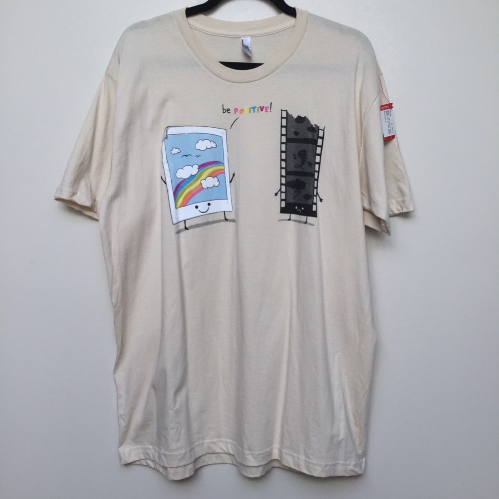 🛑 3/$15 American Apparel Be Positive T- shirt